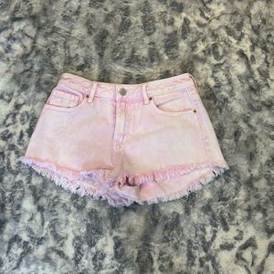 PacSun high rise pink festival shorts size 24